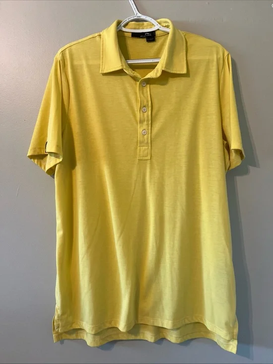 Men’s RLX Ralph Lauren Yellow Polo Shirt Large