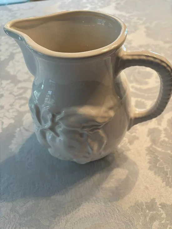 Antica Fornance Made In Italy Ceramic Embossed With Fruit White 8
