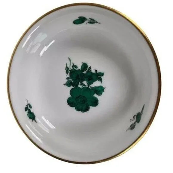 Augarten Wien Maria Theresia 5098 Porcelain Bowl Austria 24K Gold Rim 1950’s