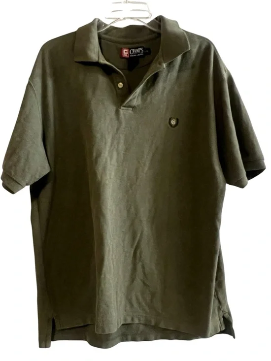 Chaps Ralph Lauren Polo Shirt Olive Green Large