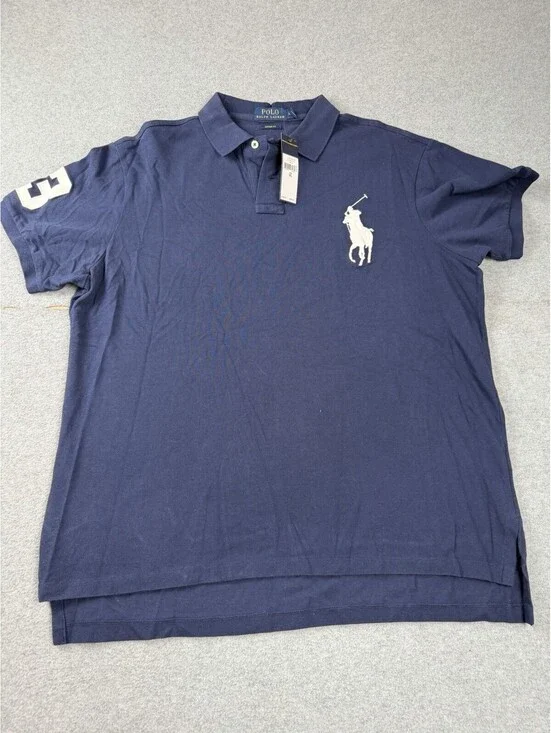 Polo Ralph Lauren Big Pony Polo Shirt Mens Size Small Blue NWT $98 Price Tag