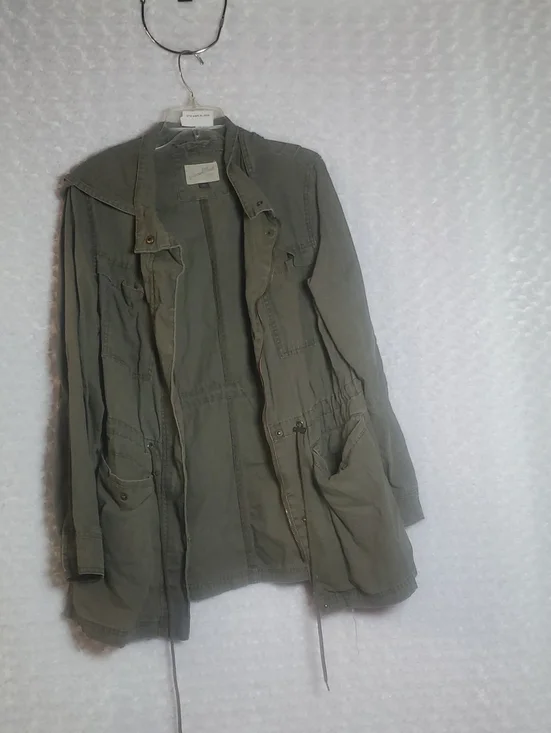 Universal Thread Army Green Utility Jacket with Drawstring Waist Size XL