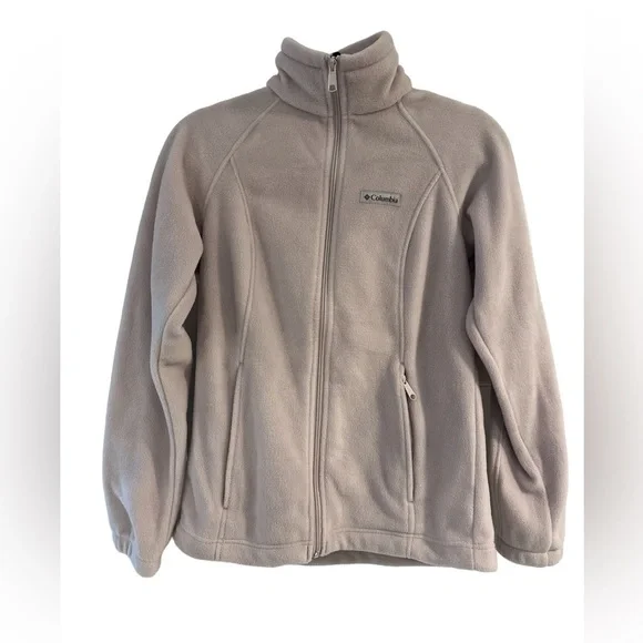 Columbia Women’s Full Zip Fitted Fleece Lavender‎ Small Excellent