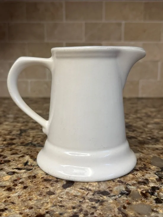 Heritage White by PFALTZGRAFF White Ceramic Pitcher Creamer Large