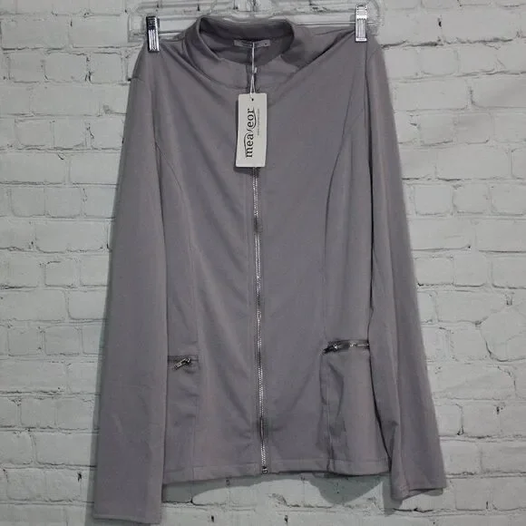 Women's Lightweight Zip Up Utility Jacket Small‎