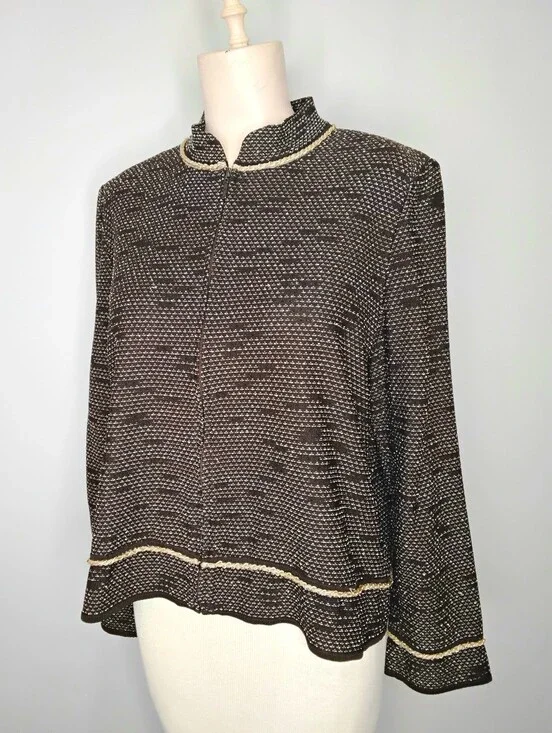 Ming Wang Zip Up Jacket