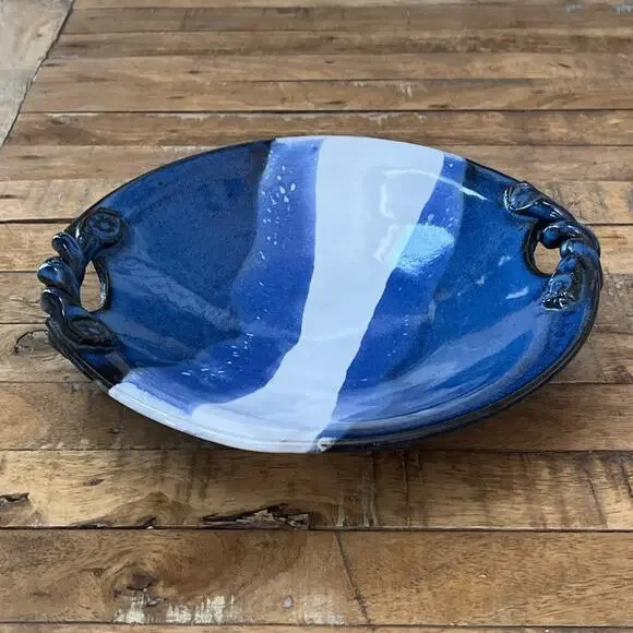 Art Studio Pottery Terracotta Serving Platter 10.25