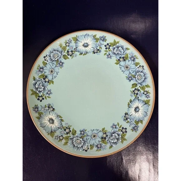 Vintage‎ Mid-Century Taylor Smith & Taylor Azura Ironware 10.5” Dinner Plate -T6