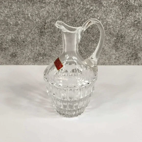 Genuine Lead Crystal Pitcher‎ Clear Handcut 24% PbO West Germany Vintage
