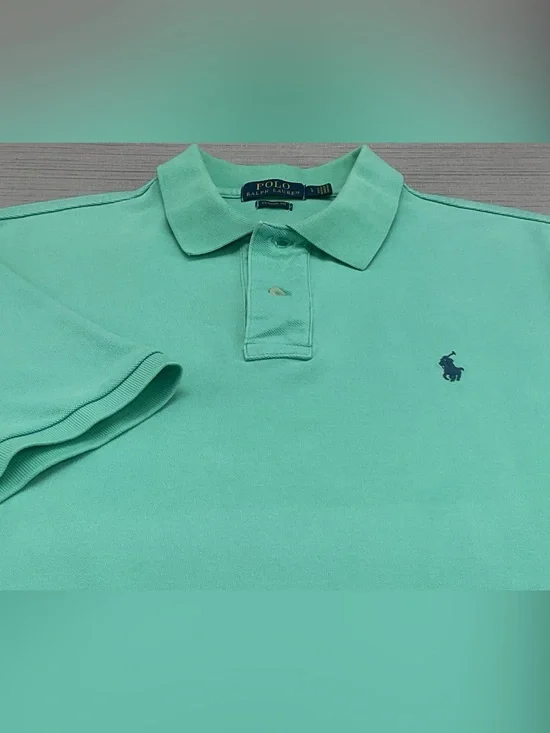 Polo Ralph Lauren Classic Fit Men’s Mint Green Polo Shirt with Navy Pony