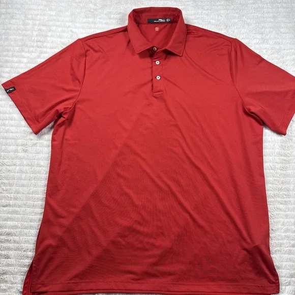 Ralph Lauren RLX Polo Red Size XL Moisture Wicking Polyester