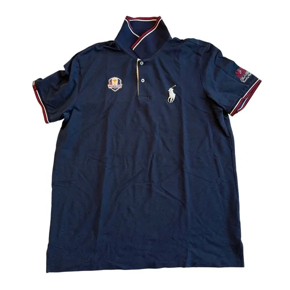 Polo Golf Ralph Lauren Ryder Cup 2014 Shirt L Performance Del Mar Country Club