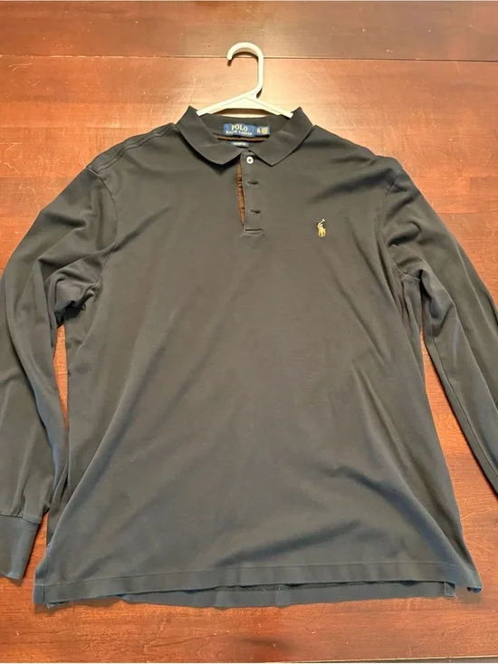 Polo Ralph Lauren Long Sleeve Polo Shirt | Men’s XL | Black | Classic Fit