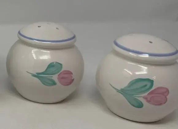 International China Company Salt and Pepper Shakers Capri Pattern