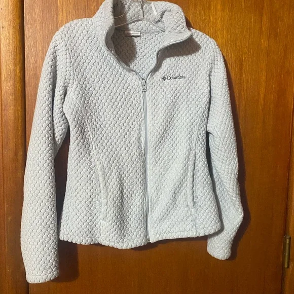 Columbia Light Blue Women's Teddy‎ Fleece Full-Zip Jacket