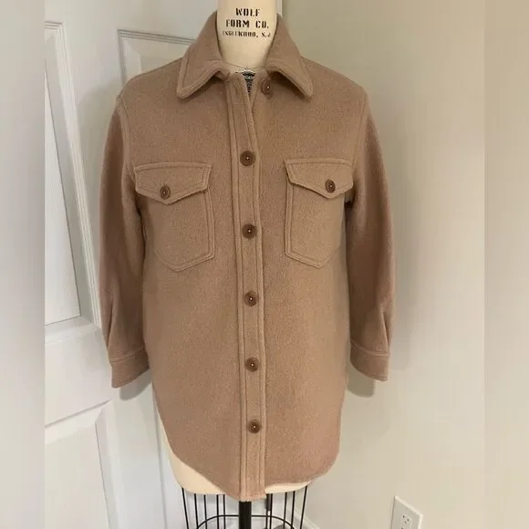 Wilfred Free Aritzia The‎ Ganna Shirt Jacket Merino-wool shacket women’s XS