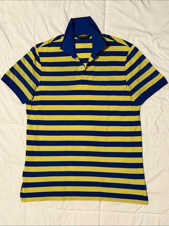 Polo Golf Ralph Lauren Performance Profit Fit Striped Polo Shirt Men’s L