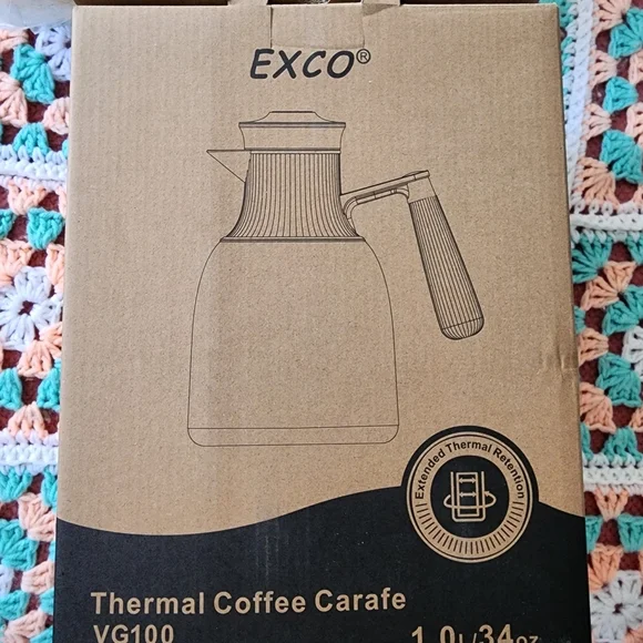 Exco Black Thermal Coffee Carafe