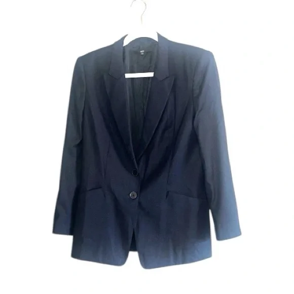 Hugo Boss Blazer Womens US 10 Wool‎ Tailored Career Jacket
