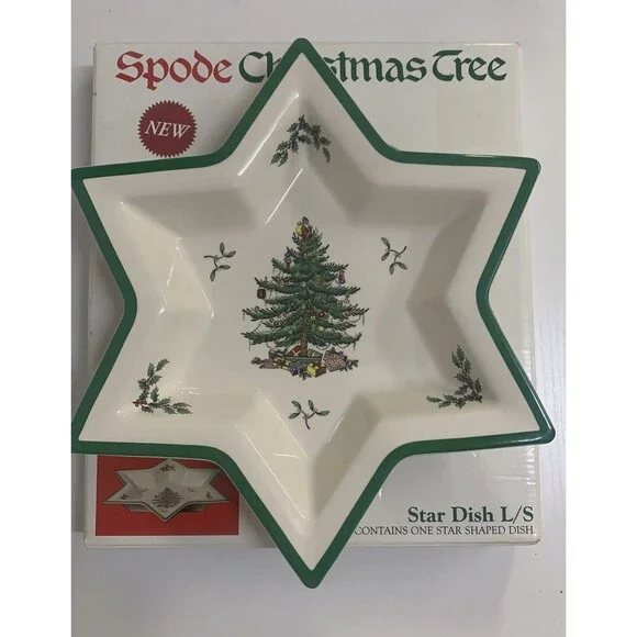 Spode Christmas Tree L/S STAR DISH Made In England