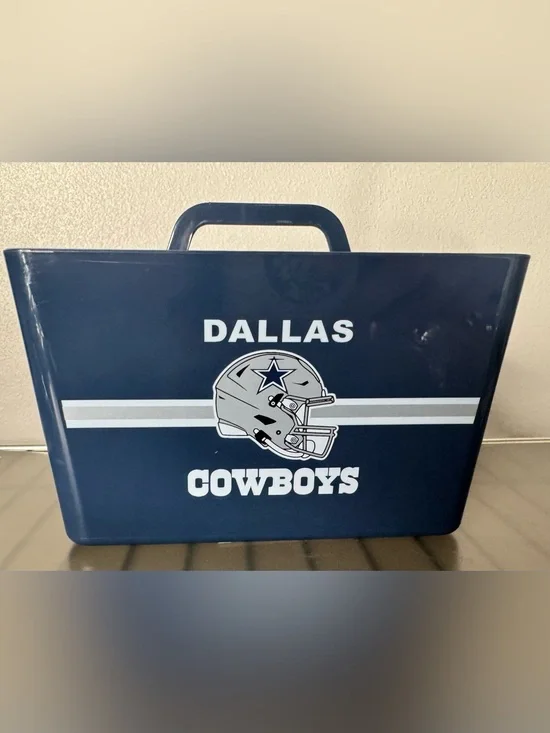 NFL Dallas Cowboys Navy Team snack Tote with Helmet Graphic organizer fan