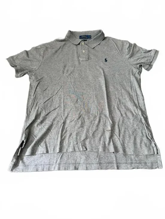 Polo Ralph Lauren Pima Soft Touch Polo Shirt Gray Blue Pony Men’s Large L