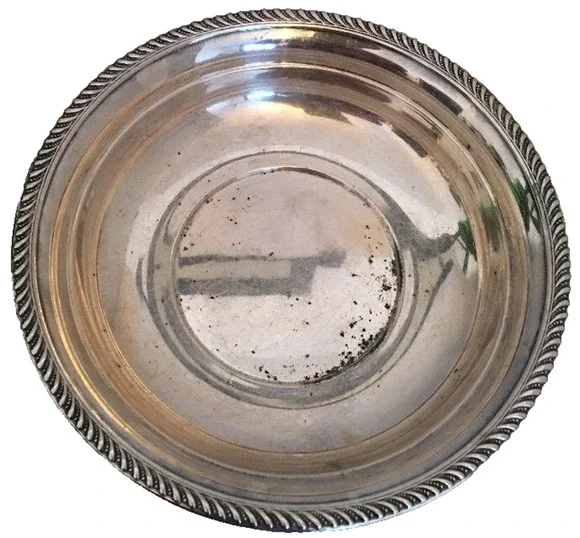 Vintage Art S. Co Silverplate Round 9