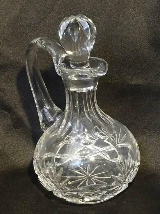 Lead Crystal Galway Signed Cruet