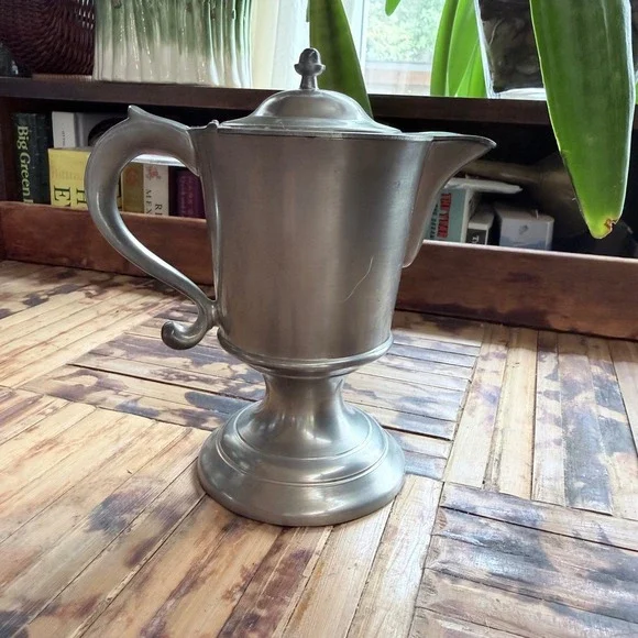 Henry Ford Museum Woodbury Reproduction Pewter Creamer Colonial Revival Pitcher