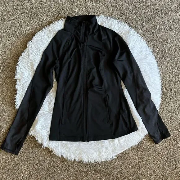 Z by Zella Jacket Black Front‎ Zip Active Womens Size Small