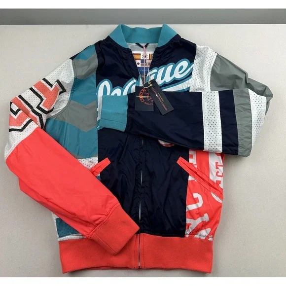 Smoke Rise Innovative Technology Small Neon Windbreaker‎ 90s Retro Mesh NEW