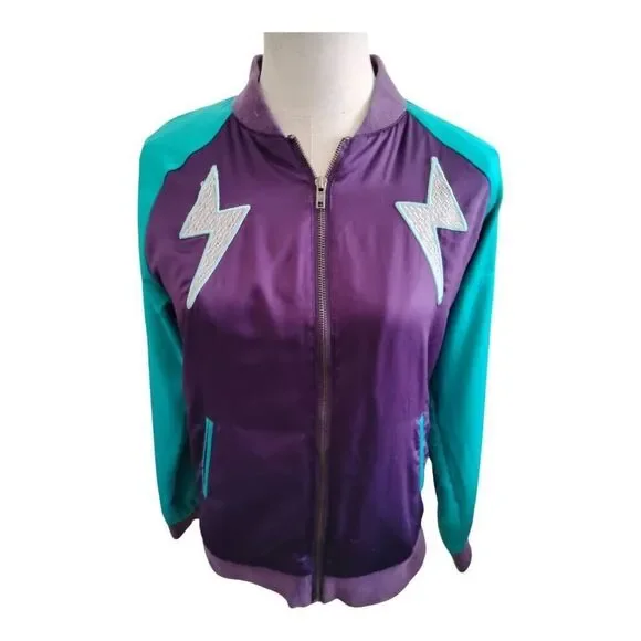 Women's SpaceAge Cloud Lightning‎ Purple Jacket Size XS