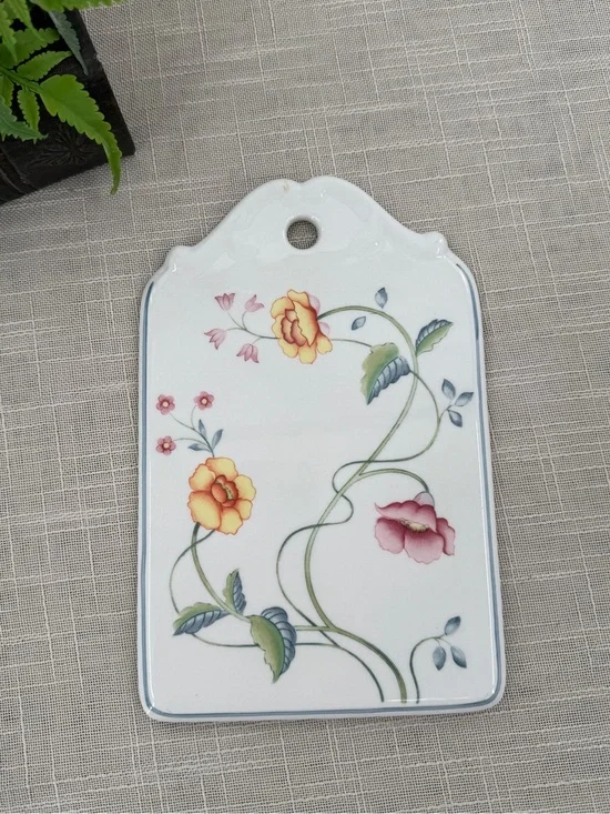 Vintage Villeroy & Boch Cheese Plate Trivet 80s Decor Cottagecore Grannycore