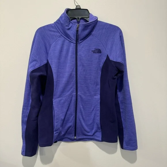 The North Face Women's Purple Fleece Jacket Full Zip Long Sleeve Sz medium‎