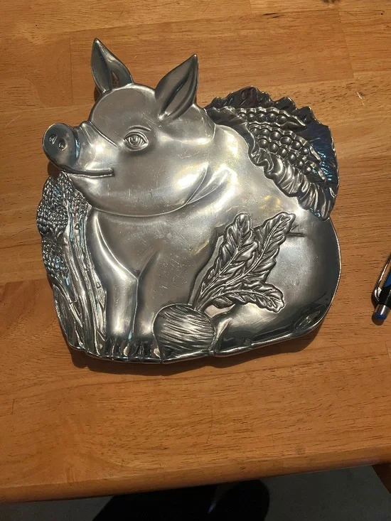 Vintage Fitz and Floyd pewter tray