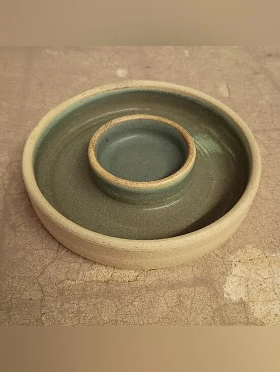 Handmade Ceramic Chip 'n' Dip Bowl