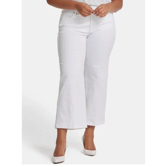 NYDJ Teresa Wide Leg Ankle Women's Lift X Tuck Jeans Plus Size 16W