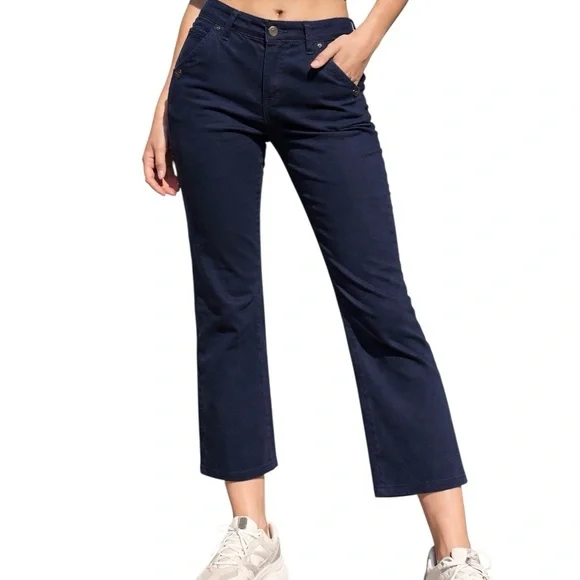 Daughters of the Liberation Navy Cropped Flare Ankle Bootcut Pants