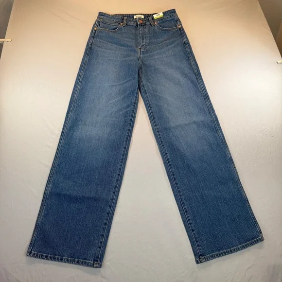 Wrangler High Rise Trouser Jeans Womens 5/6 Wide Leg Western Cowgirl Americana