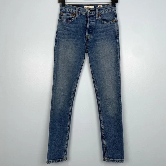 RE/DONE High Rise Ankle Crop Stretch Size 24 Casual Classic‎ Closet Staple
