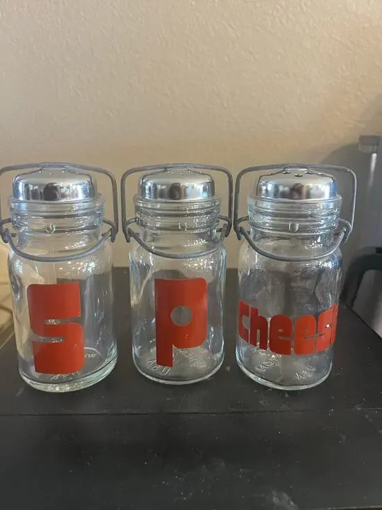 Vintage MCM Wheaton Glass Shaker Set 5.5”