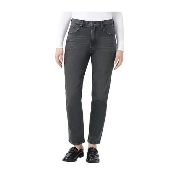 Kirkland Signature Women's High Rise Straight Jeans Gray Size 20 Inseam 28