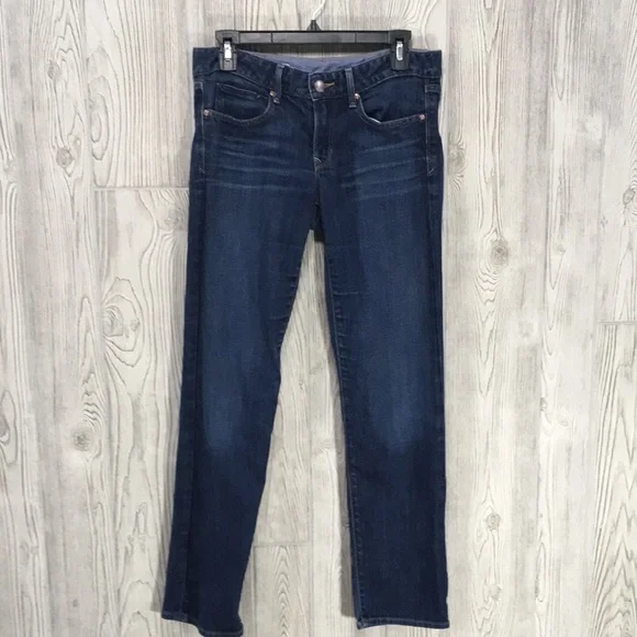 GAP 1969 Real Straight Dark Indigo Wash Jeans Size 27 / 4a