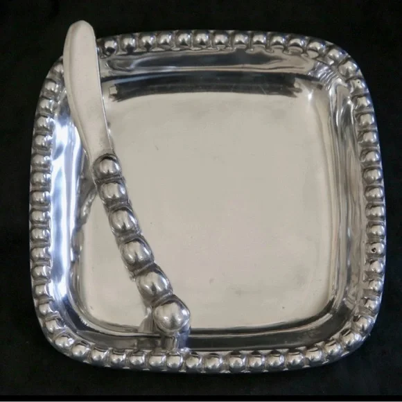 NWT SET Cheese Knife &‎ Tray Cast Aluminum, 7.5