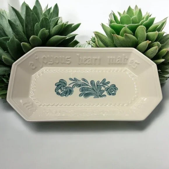 Pfaltzgraff USA Green Yorktowne Serving Tray 12.5 x 6.75