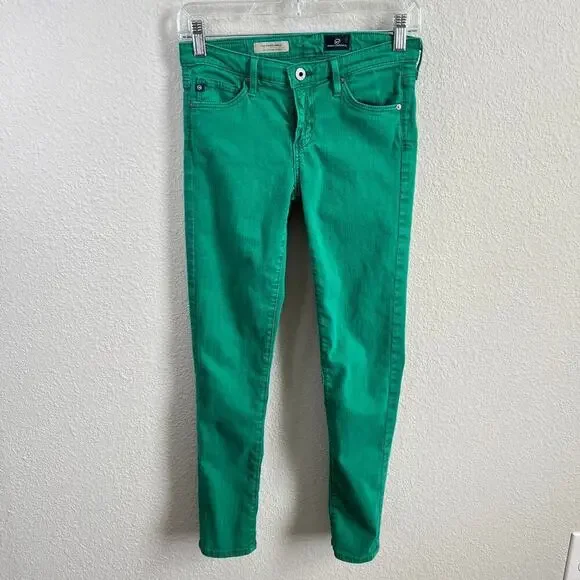AG Adriano Goldschmied the Stevie Ankle Jeans Women's 25 Slim Straight Low Rise