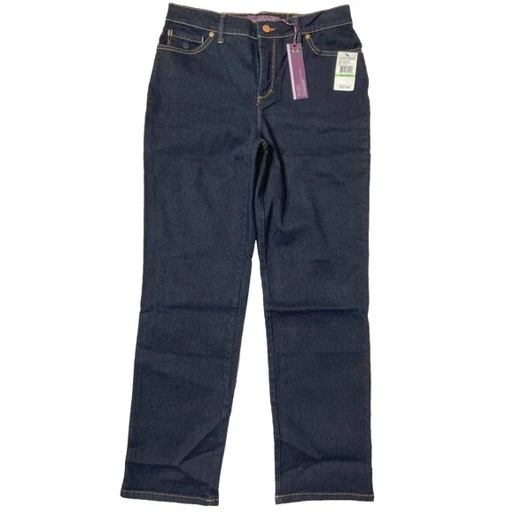 NWT Gloria Vanderbilt Amanda Classic Rise Dark Wash Jeans Women's 8S