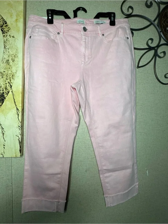 J. Jill Light Pink Cropped Jeans