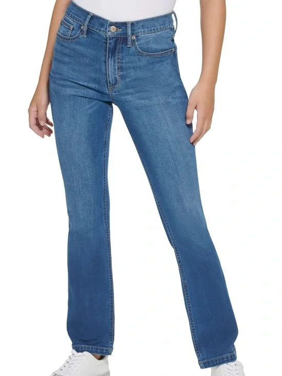 Calvin Klein High Rise Demi Bootcut‎ Jeans - Medium/Dark Wash - Size 28 👖✨