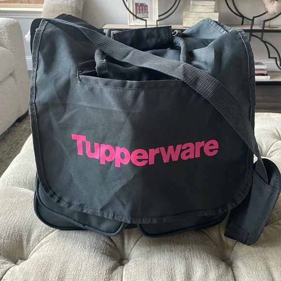 Tupperware Consultant Bag Large Tote with Pockets & Handle Shoulder‎ Strap